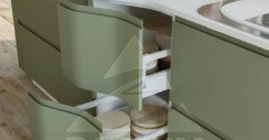 кухня с эмалированными фасадами Орион Matt Glossy